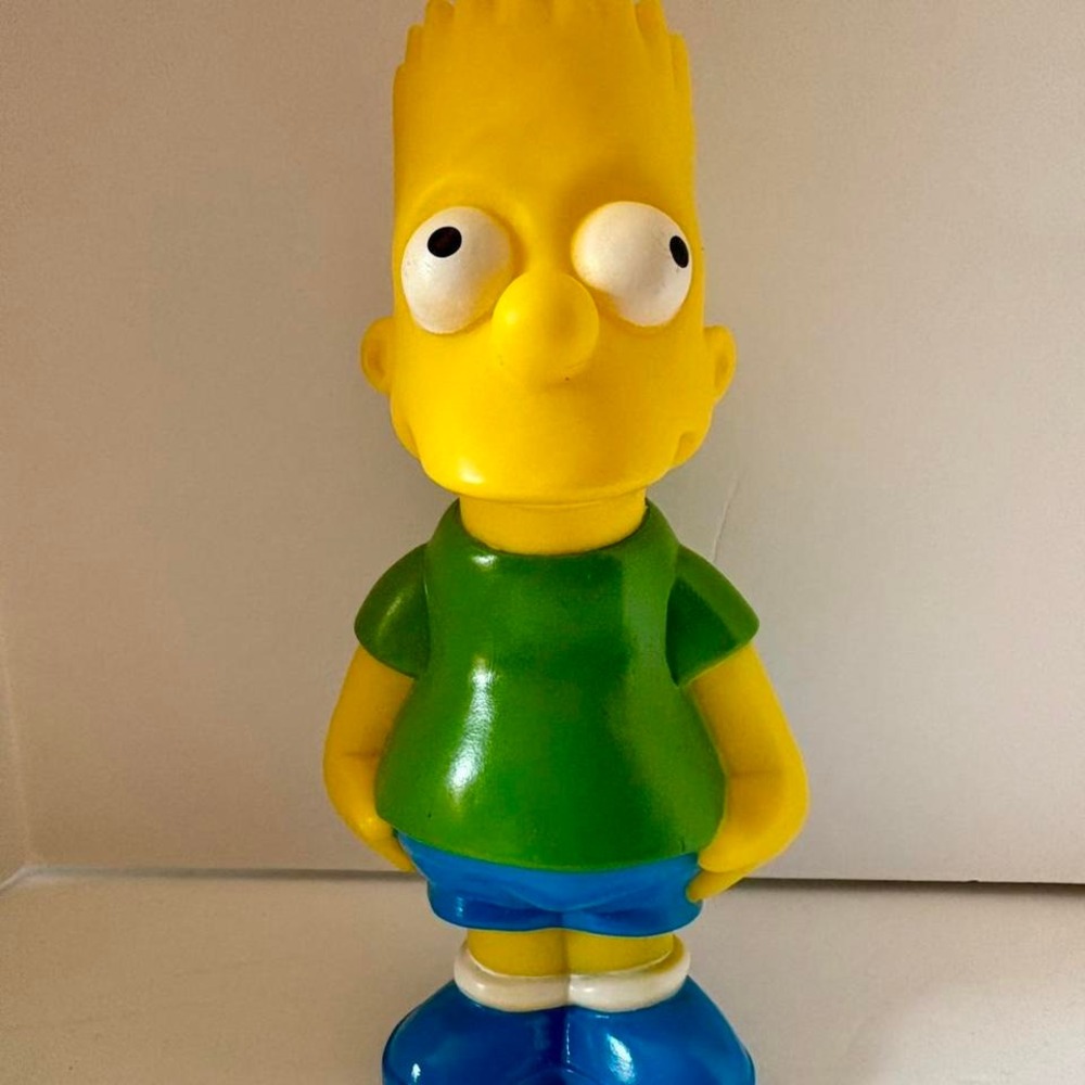Vintage 1990" Bart Simpson Coin Piggy Bank Street Kids Matt Groening TV 9" Tall